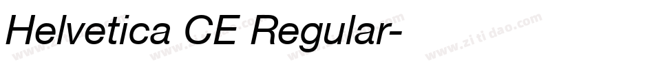 Helvetica CE Regular字体转换